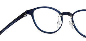 Blue Round Full Rim Unisex Eyeglasses by Lenskart Air-151723