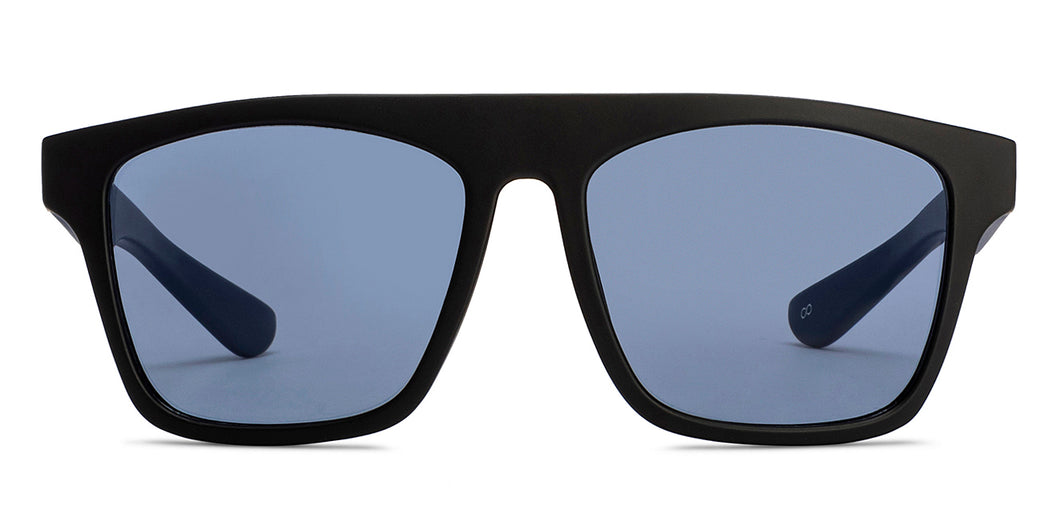 Black Square Full Rim Kids Sunglasses by Hooper-212049