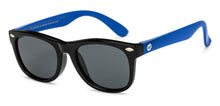 Load image into Gallery viewer, Black Wayfarer Full Rim Kids Sunglasses by Hooper-209782