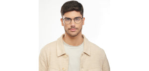 Black Round Full Rim Unisex Eyeglasses by Vincent Chase-204407