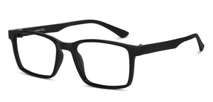Black Rectangle Full Rim Unisex Eyeglasses by Lenskart Blu-151039
