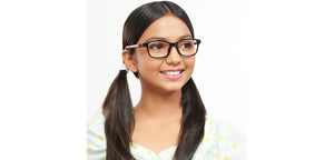 Black Rectangle Full Rim Kids Eyeglasses by Hooper Computer Glasses-152401