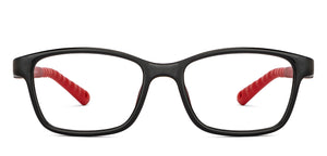 Black Rectangle Full Rim Kids Eyeglasses by Hooper Computer Glasses-152401