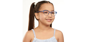 Blue Cat Eye Full Rim Kids Eyeglasses by Hooper Computer Glasses-152383