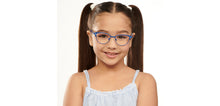 Load image into Gallery viewer, Blue Cat Eye Full Rim Kids Eyeglasses by Hooper Computer Glasses-152383