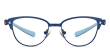 Load image into Gallery viewer, Blue Cat Eye Full Rim Kids Eyeglasses by Hooper Computer Glasses-152383