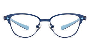 Blue Cat Eye Full Rim Kids Eyeglasses by Hooper Computer Glasses-152383