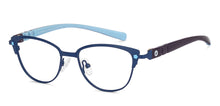Load image into Gallery viewer, Blue Cat Eye Full Rim Kids Eyeglasses by Hooper Computer Glasses-152383