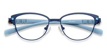 Load image into Gallery viewer, Blue Cat Eye Full Rim Kids Eyeglasses by Hooper Computer Glasses-152383