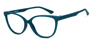 Blue Cat Eye Full Rim Unisex Eyeglasses by Lenskart Blu-152162