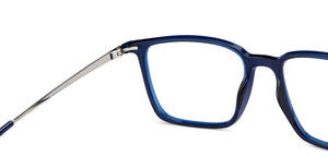 Blue Square Full Rim Unisex Eyeglasses by Lenskart Blu-200261