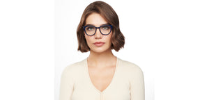 Blue Square Full Rim Unisex Eyeglasses by Vincent Chase-204487