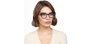Blue Square Full Rim Unisex Eyeglasses by Vincent Chase-204487