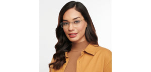 Gunmetal Rectangle Rimless Unisex Eyeglasses by Vincent Chase-200801