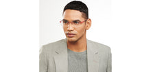 Load image into Gallery viewer, Maroon Rectangle Rimless Unisex Eyeglasses by Vincent Chase-200805