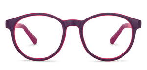 Purple Round Full Rim Kids Eyeglasses by Hooper Computer Glasses-152416