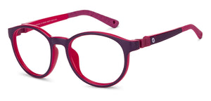 Purple Round Full Rim Kids Eyeglasses by Hooper Computer Glasses-152416