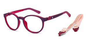 Purple Round Full Rim Kids Eyeglasses by Hooper Computer Glasses-152416