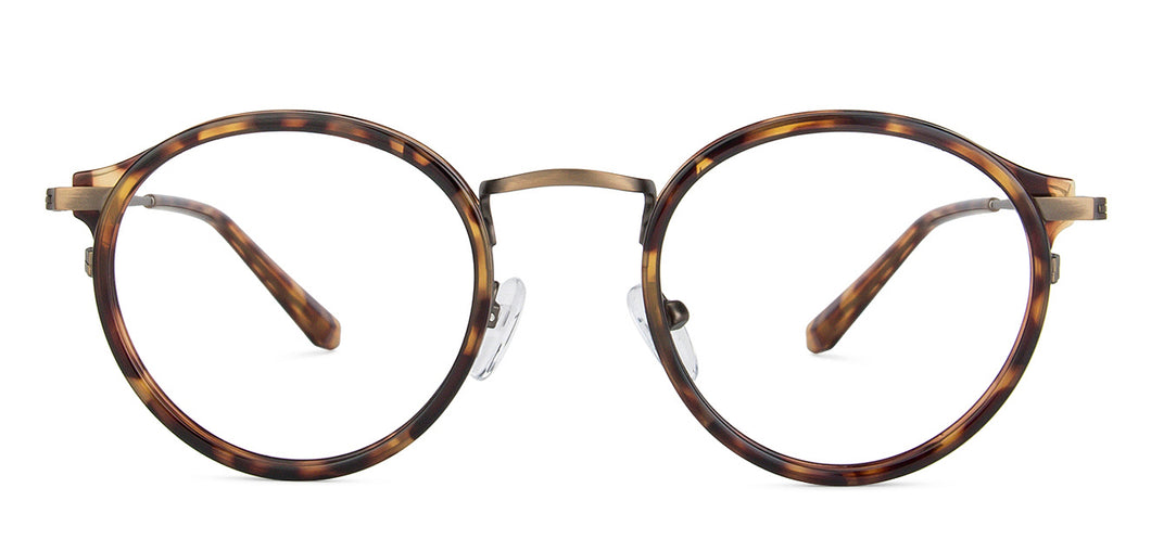 Brown Round Full Rim Unisex Eyeglasses by Lenskart Blu-143892
