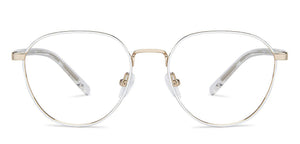 White Round Full Rim Unisex Eyeglasses by John Jacobs Computer Glasses-144403