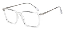 Load image into Gallery viewer, Transparent Square Full Rim Unisex Eyeglasses by Lenskart Blu-200262