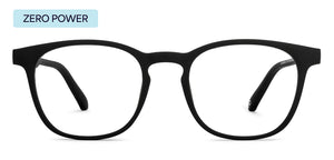Black Wayfarer Full Rim Unisex Eyeglasses by LENSKART HUSTLR-207772