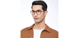 Black Round Full Rim Unisex Eyeglasses by Lenskart Blu-200269