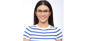 Grey Rectangle Full Rim Unisex Eyeglasses by Lenskart Blu-151042