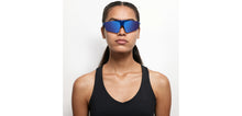 Load image into Gallery viewer, Blue Wayfarer Full Rim Unisex Sunglasses by Lenskart Boost-206492