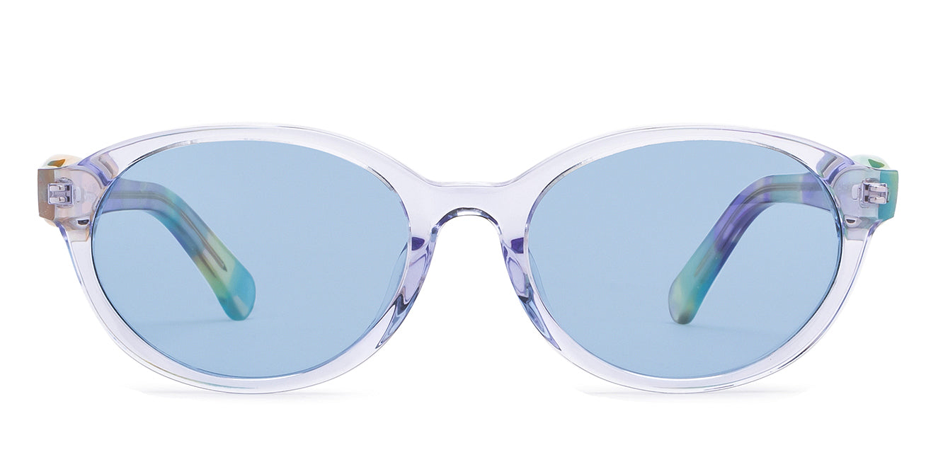 Coloured sunglasses -Transparent - Blue glasses - Transparent