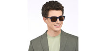 Load image into Gallery viewer, Blue Square Full Rim Unisex Sunglasses by John Jacobs-208142