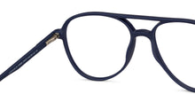 Load image into Gallery viewer, Blue Aviator Full Rim Unisex Eyeglasses by John Jacobs-150883