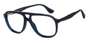 Blue Aviator Full Rim Unisex Eyeglasses by Vincent Chase Computer Glasses-204976
