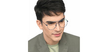 Load image into Gallery viewer, Blue Aviator Full Rim Unisex Eyeglasses by Vincent Chase-210630