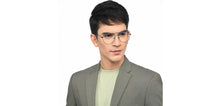 Load image into Gallery viewer, Blue Aviator Full Rim Unisex Eyeglasses by Vincent Chase-210630
