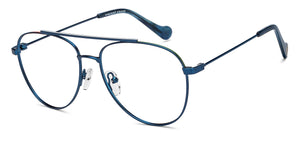 Blue Aviator Full Rim Unisex Eyeglasses by Vincent Chase-210630