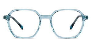 Blue Geometric Full Rim Unisex Eyeglasses by Vincent Chase Computer Glasses-205133