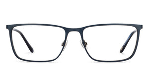Blue Rectangle Full Rim Men Eyeglasses by Fossil-200837