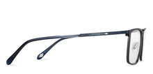 Load image into Gallery viewer, Blue Rectangle Full Rim Men Eyeglasses by Fossil-200837