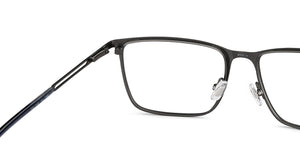 Blue Rectangle Full Rim Men Eyeglasses by Fossil-200837
