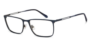 Blue Rectangle Full Rim Men Eyeglasses by Fossil-200837