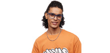 Load image into Gallery viewer, Blue Rectangle Full Rim Unisex Eyeglasses by Lenskart Air-210623