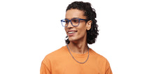 Load image into Gallery viewer, Blue Rectangle Full Rim Unisex Eyeglasses by Lenskart Air-210623