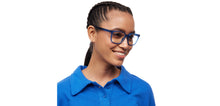 Load image into Gallery viewer, Blue Rectangle Full Rim Unisex Eyeglasses by Lenskart Air-210623