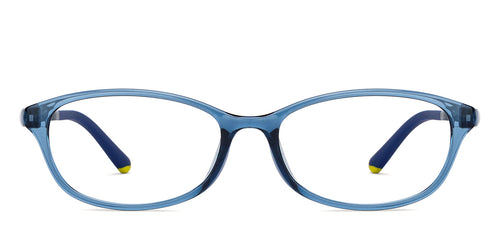 Blue Rectangle Full Rim Unisex Eyeglasses by Lenskart Air-200532