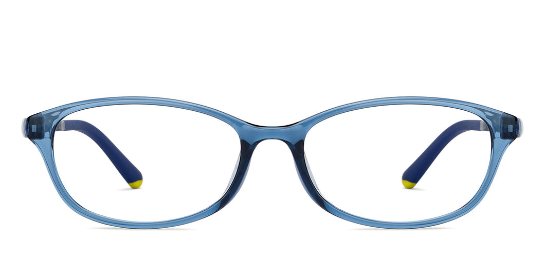 Blue Rectangle Full Rim Unisex Eyeglasses by Lenskart Air-200532