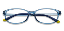 Load image into Gallery viewer, Blue Rectangle Full Rim Unisex Eyeglasses by Lenskart Air-200532