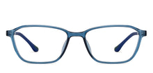 Load image into Gallery viewer, Blue Rectangle Full Rim Unisex Eyeglasses by Lenskart Air-200535