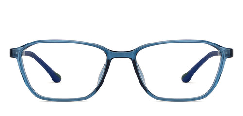 Blue Rectangle Full Rim Unisex Eyeglasses by Lenskart Air-200535