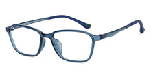 Load image into Gallery viewer, Blue Rectangle Full Rim Unisex Eyeglasses by Lenskart Air-200535